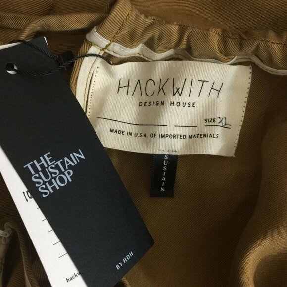 Hackwith Design House XL Midi Dress Cold Shoulder Flowy Boho Chic Sustainable - Picture 11 of 14